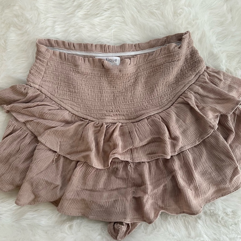 Women’s layered ruffle skort